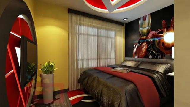 Desain kamar tidur Avenger